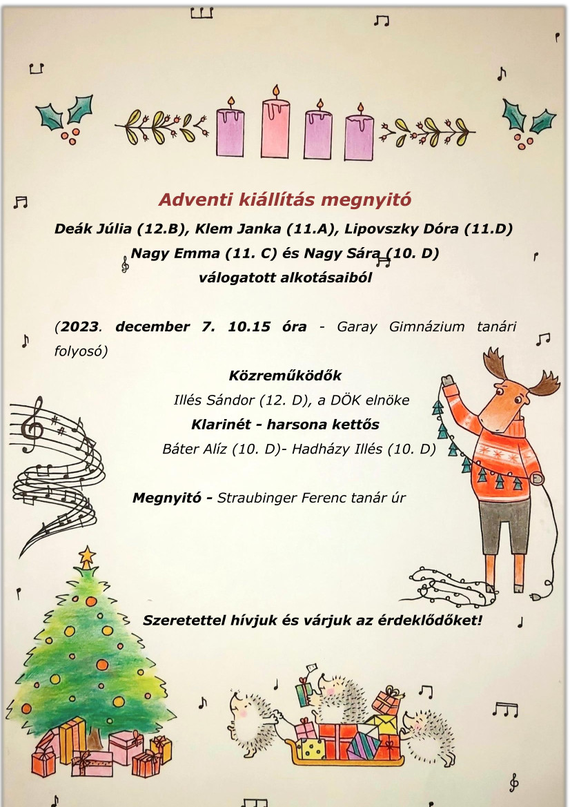 Adventi kiállítás megnyitó