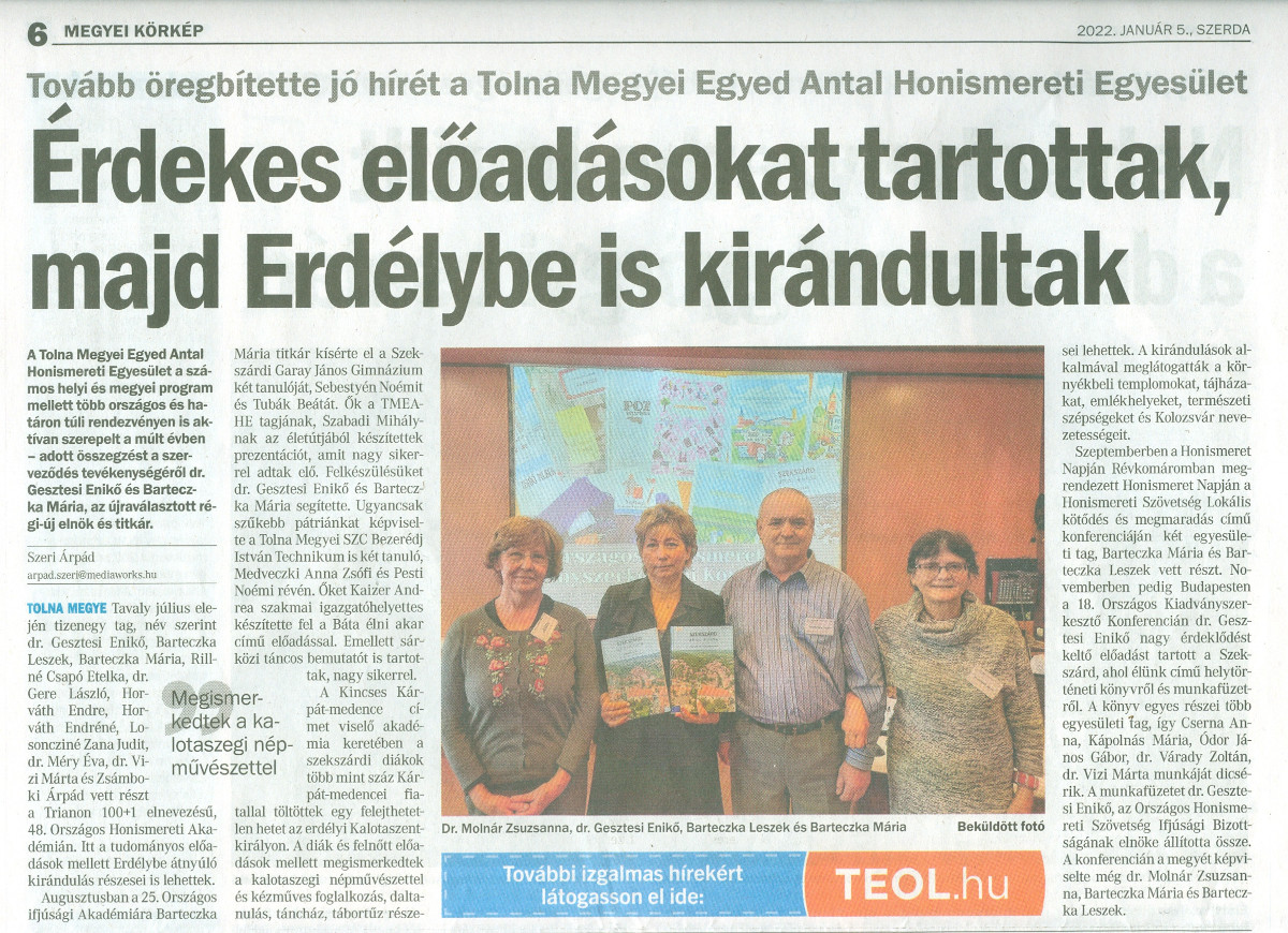 Tolna Megyei Egyed Antal Honismereti Egyesület