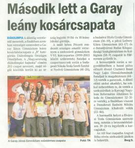 2019 Diákolimpia Országos Döntő 2. hely